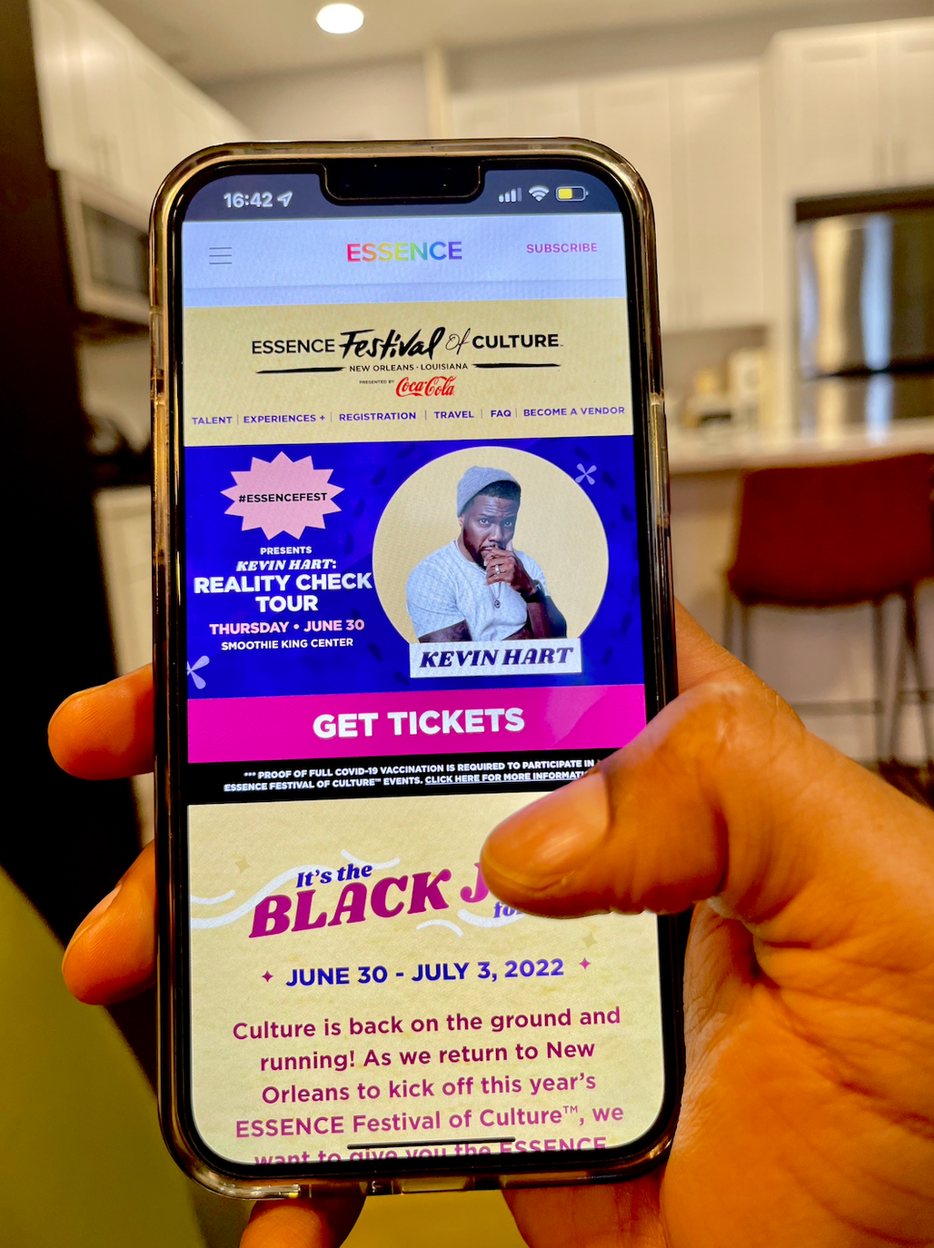 Get tickets on mobile for ESSENCE Festival of Culture